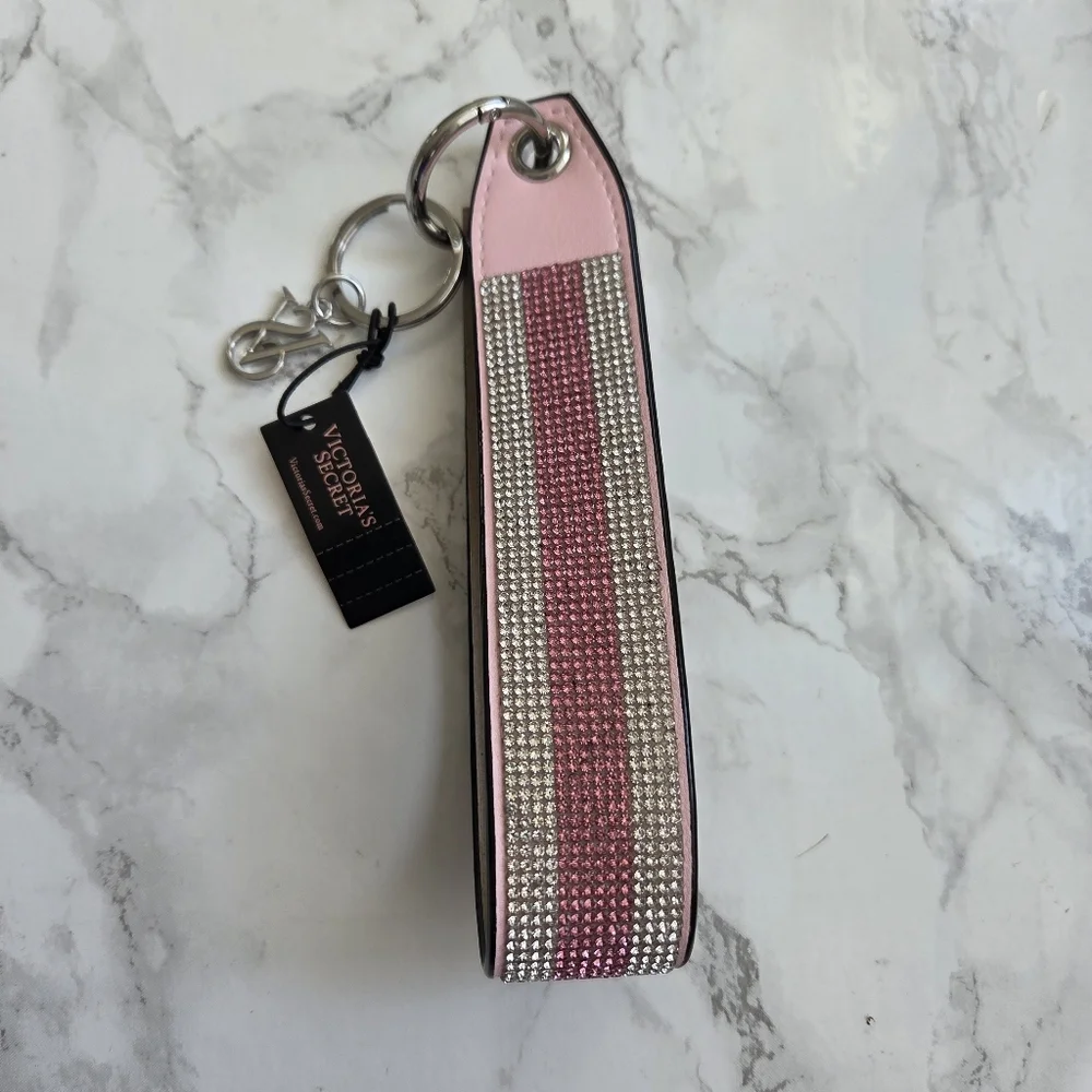 Victoria’s Secret Rhinestones Wristlet Strap Keychain Limited edition